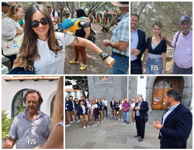 Collage de fotos de la ruta de turismo realizada este martes/TA.